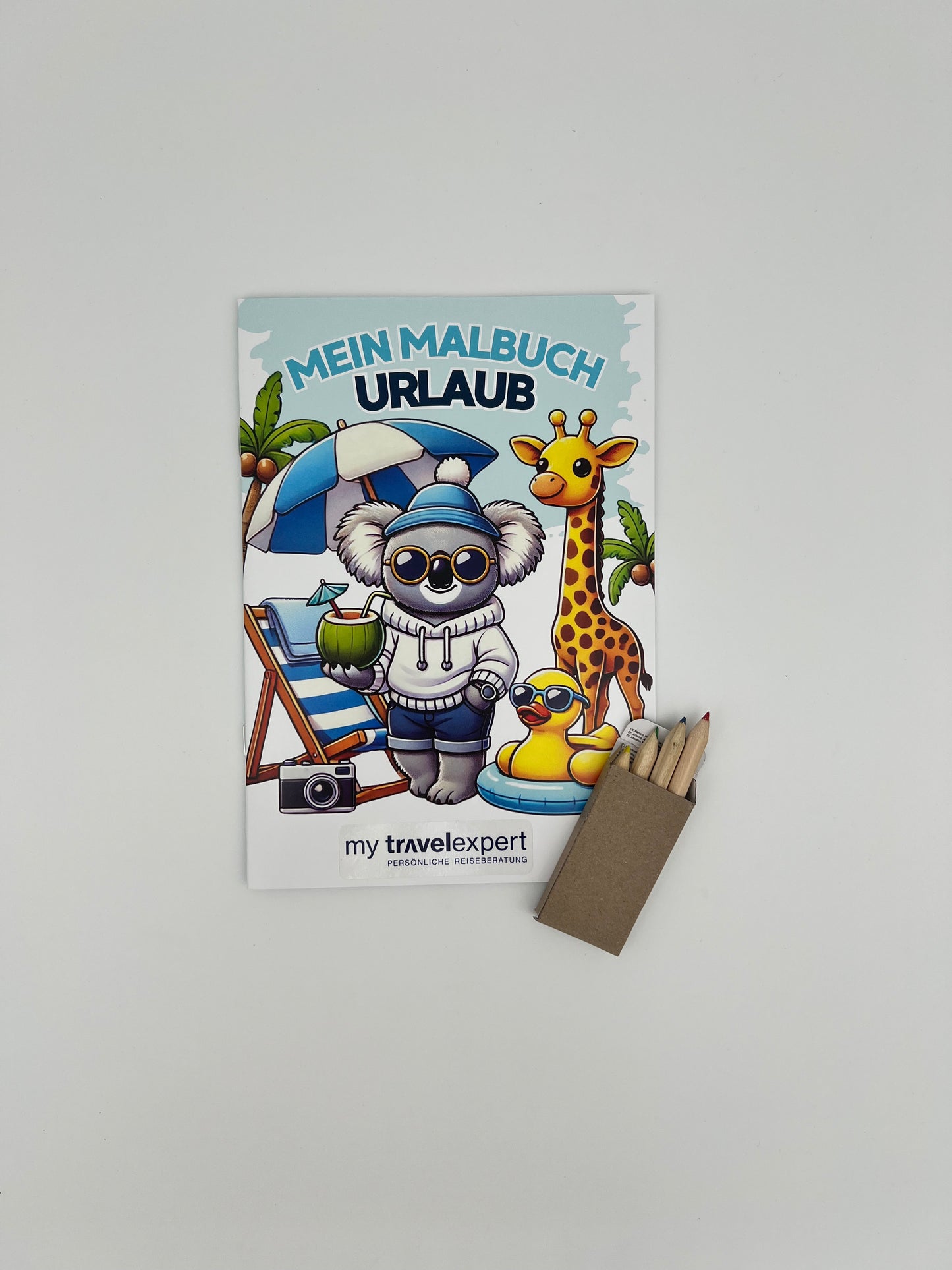 Malbuch und Buntstifte (10 Stück)
